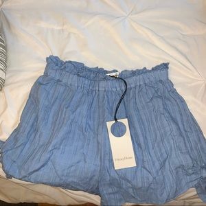 Privacy Please High waisted blue shorts